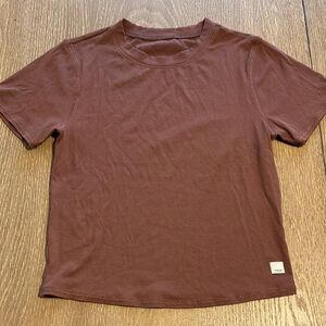 Vuori Pose Fitted Tee Brown